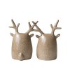Set keramických dekorací Deer Twins - Beige