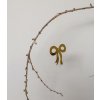 Sada zlatých ozdob Ribbon Brass - 4 ks