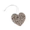 Papírová ozdoba Heart - Cream