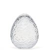 Skleněné vajíčko Gry Clear - 12 cm