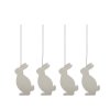 Sada kovových ozdob Hare Sand - 4 ks