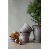 Sada terakotových květináčů Copenhagen Grey 10 cm - 3 ks