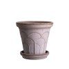 Terakotový květináč Fleur Grey - 14 cm