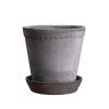 Terakotový květináč Helena Grey - 18 cm