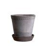 Terakotový květináč Helena Grey - 16 cm