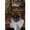 Terakotový květináč Helena Low Grey - 21 cm