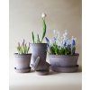Terakotový květináč Helena Tall Grey - 14 cm