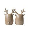 Set keramických dekorací Deer Twins - Beige