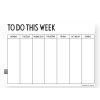 Týdenní plánovací kalendář To Do This Week White