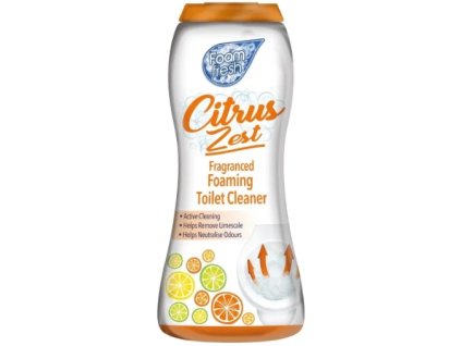 Foam Fresh pěnivý čistící prášek do toalety s vůní citrusů 370g