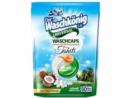Waschkönig Tahiti kapsle na praní univerzál 50 ks