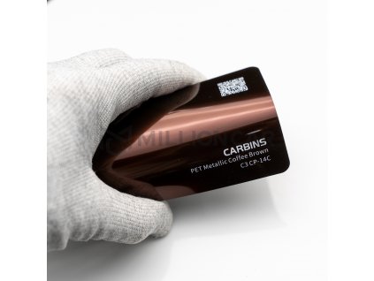 Metallic coffee brown metalická hnědá folie millioncar KUR01392