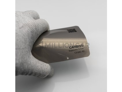 KUR01367 supreme silver střibrná folie millioncar