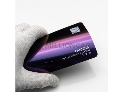 KUR01388 chameleon purple blue fialová modrá folie millioncar