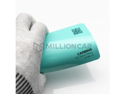 KUR01287 gloss tiffany modrá lesklá folie millioncar