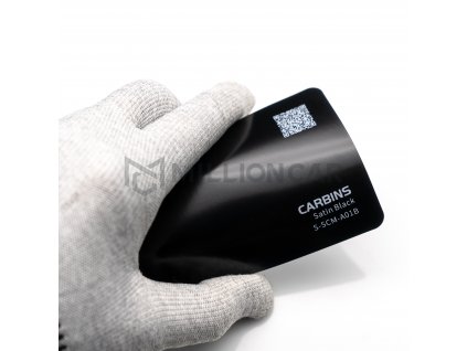 KUR01399 satin black saténová černá folie millioncar