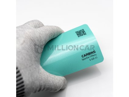 KUR01486 sparkle tiffany třipytivá modrá folie millioncar