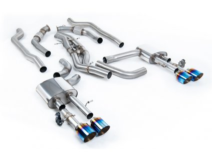 Audi S8 D5 4.0 TFSI V8 Saloon / Sedan (OPF/GPF UK/Euro Models) 2020 - 2024 Cat-back (OPF-back) výfuk - SSXAU951
