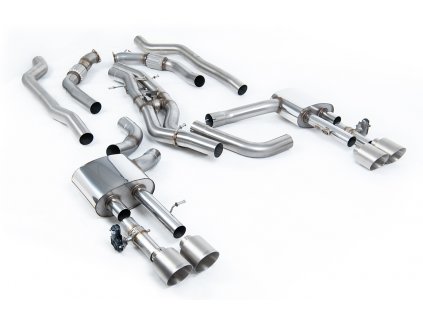 Audi S8 D5 4.0 TFSI V8 Saloon / Sedan (OPF/GPF UK/Euro Models) 2020 - 2024 Cat-back (OPF-back) výfuk - SSXAU950