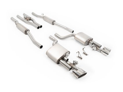 Audi RS4 B7 4.2 V8 Saloon Avant and Cabriolet - V2 Systems 2006 - 2007 Cat-back výfuk - SSXAU1127