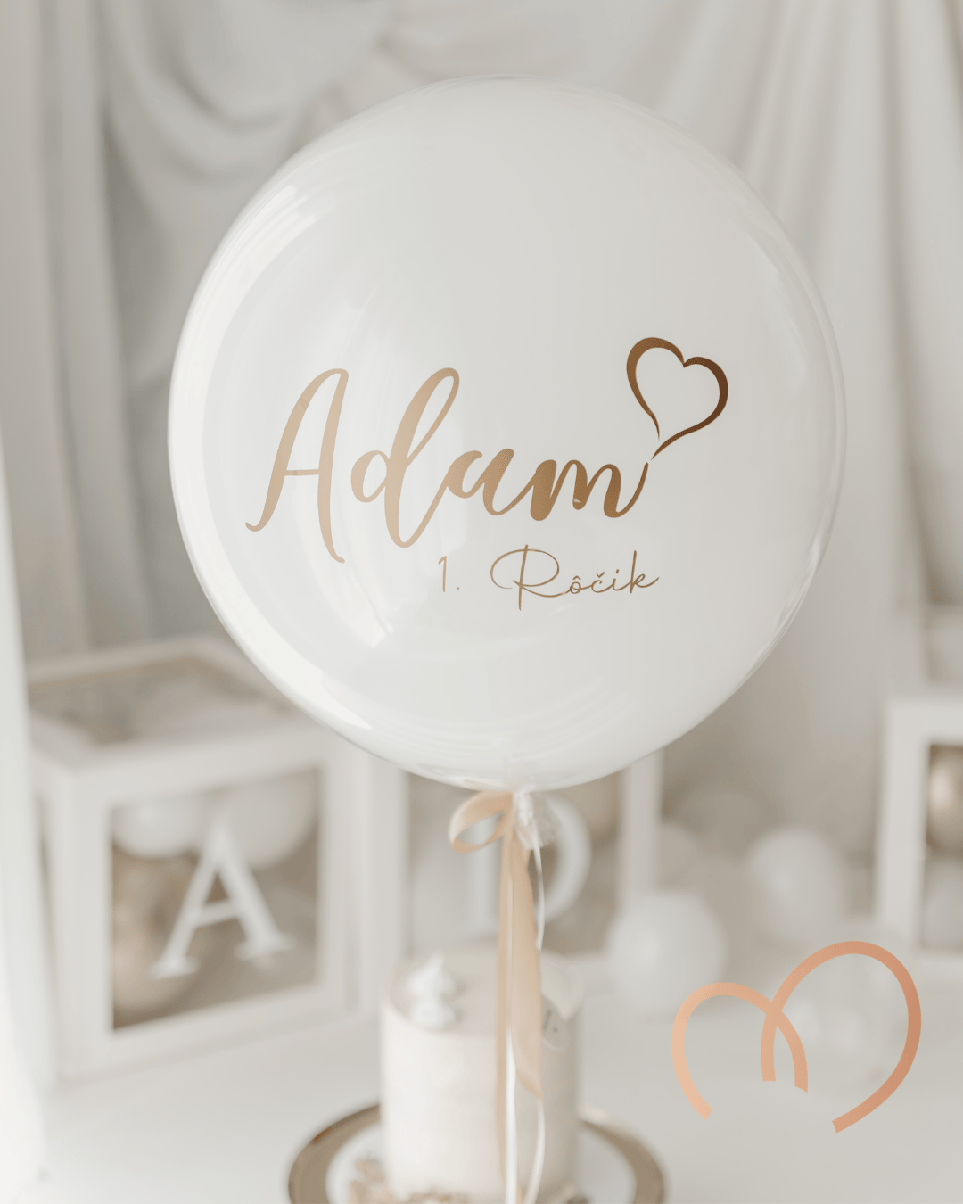 Balon s menom - prvy rok Adam | Miloore