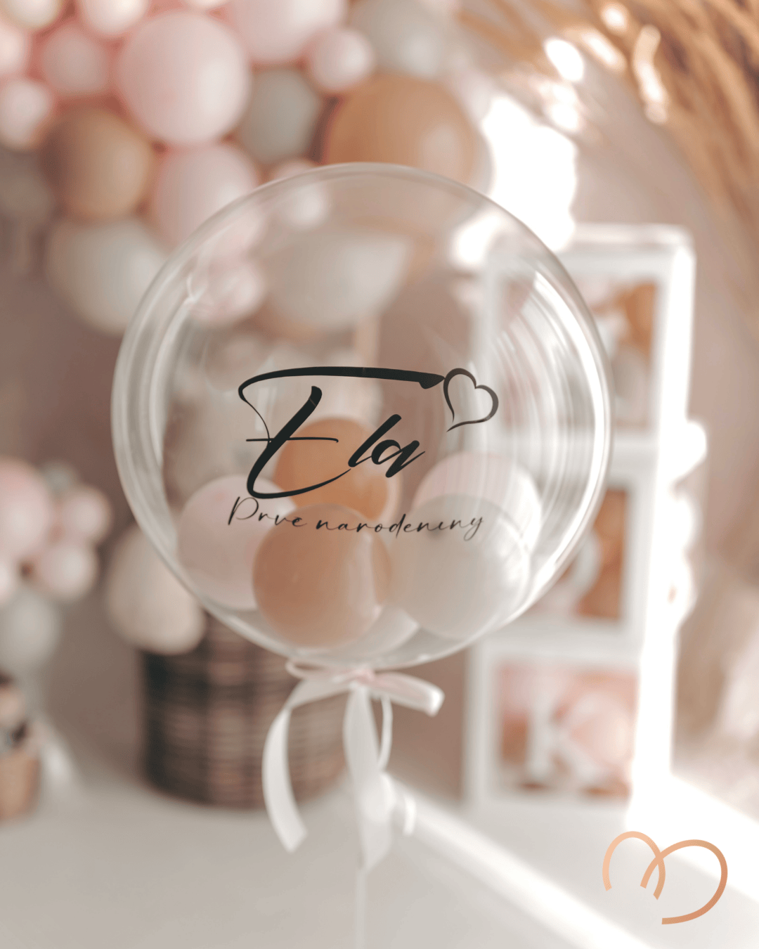 Balon s textom Ela prve narodeniny | Miloore