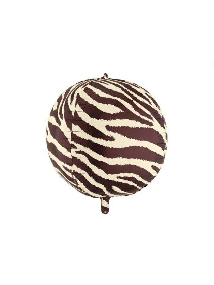 Foil balloon Zebra Stripes Ball, 75 cm,
