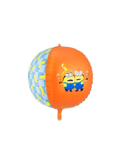 Foil balloon Ball with Minions, 75 cm
