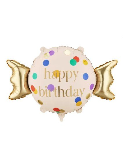 Foil balloon Candy ''Happy Birthday'', 61x37 cm
