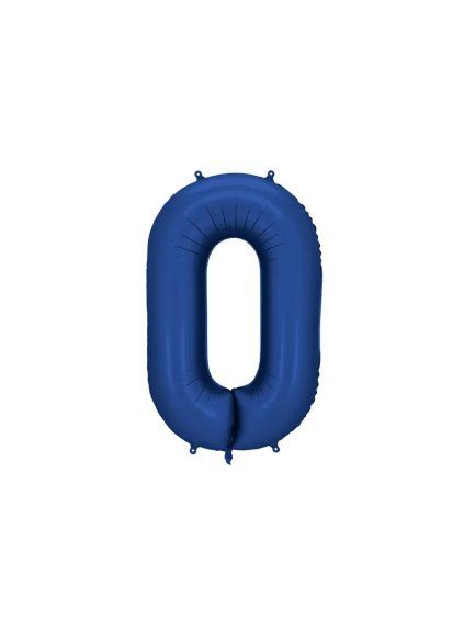 Foil Balloon Number '0', 86cm, navy