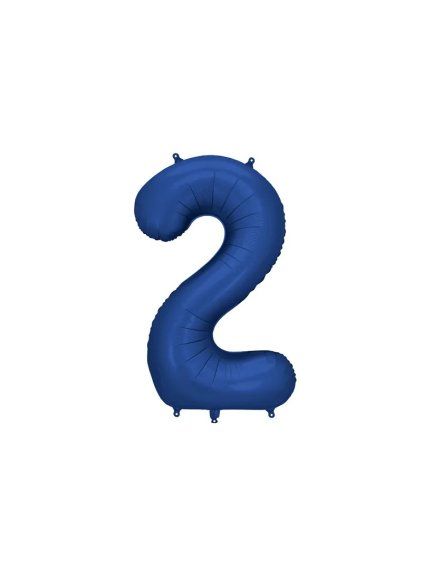 Foil Balloon Number '2', 86cm, navy