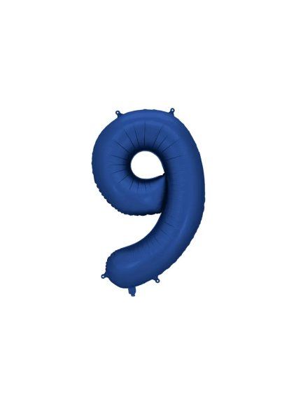 Foil Balloon Number '9', 86cm, navy