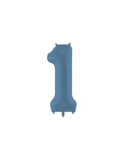 Foil Balloon Number ''1'', 86cm, navy blue