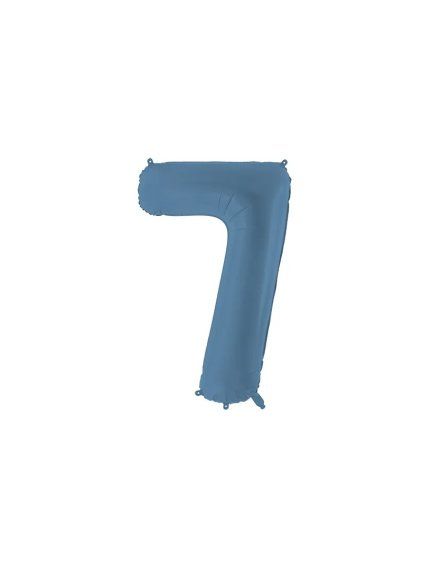 Foil Balloon Number ''7'', 86cm, navy blue