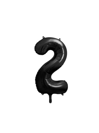 Foil Balloon Number ''2'', 86cm, black