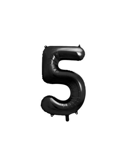 Foil Balloon Number ''5'', 86cm, black