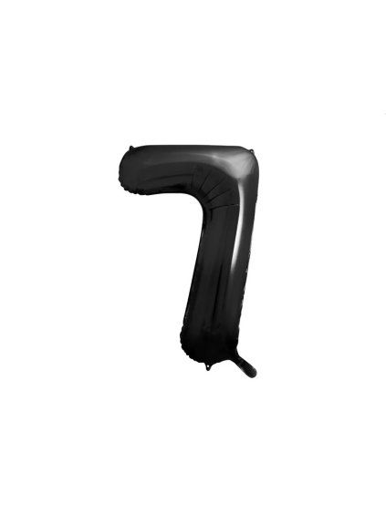 Foil Balloon Number ''7'', 86cm, black