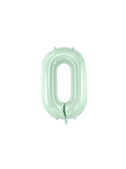 Foil Balloon Number ''0'', 72cm, green