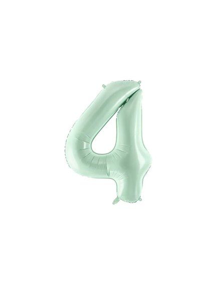 Foil Balloon Number ''4'', 72cm, green