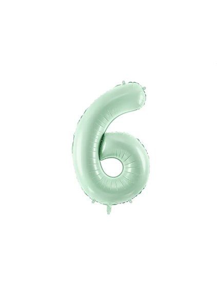 Foil Balloon Number ''6'', 72cm, green