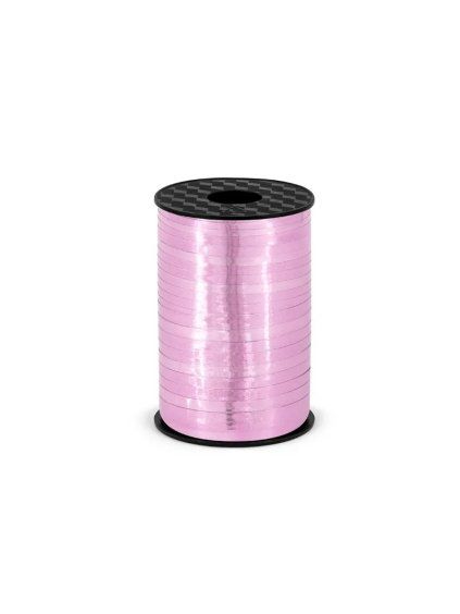 Plastic ribbon, pink, 5mm 225m