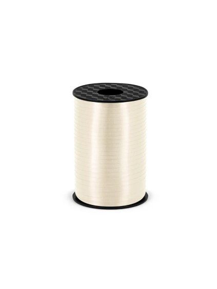 Plastic ribbon, light cream, 5mm 225m