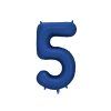Foil Balloon Number '5', 86cm, navy