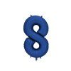 Foil Balloon Number '8', 86cm, navy