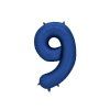 Foil Balloon Number '9', 86cm, navy