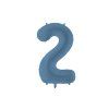 Foil Balloon Number ''2'', 86cm, navy blue