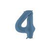 Foil Balloon Number ''4'', 86cm, navy blue