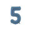 Foil Balloon Number ''5'', 86cm, navy blue