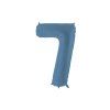 Foil Balloon Number ''7'', 86cm, navy blue