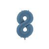 Foil Balloon Number ''8'', 86cm, navy blue